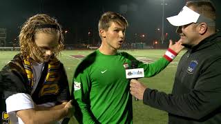 Adam Gibbs and Cam Whalen after ECC soccer final [upl. by Zeeba895]