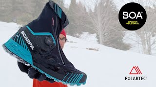 Recensione Scarpa Ribelle Run Kalibra G  Una BOMBA per correre su NEVE [upl. by Marko]