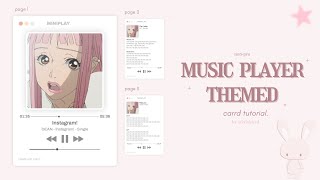 music player themed carrd tutorial ⁺ © k4lify [upl. by Leiand501]