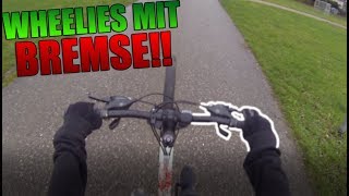 Wheelies mit BREMSE🔥😱  DirtMTB Wheelies ÜBEN  sylex fährt [upl. by Kleon]