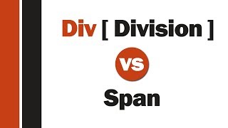 Div vs Span   span و div ما الفرق بين الـ [upl. by Acnairb969]