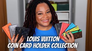 LOUIS VUITTON COIN CARD HOLDER COLLECTION [upl. by Vasiliki]