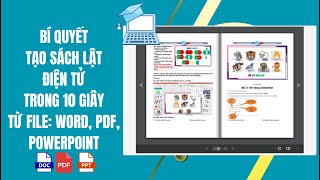 Bí quyết Tạo sách lật điện tử từ file PDF WORD POWERPOINT đơn giản 10s [upl. by Aivilo948]