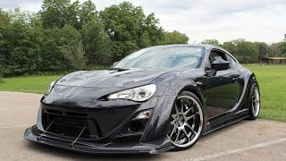 Customized Scion FRS Review  331HP  Varis widebody carbon fiber kit [upl. by Tewell766]