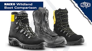 WILDLAND BOOT COMPARISON  Comparing the HAIX® Original Missoula Airpower XR1 and Missoula 21 [upl. by Mairam]