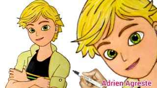 Adrien Agreste Best Moments Miraculous Ladybug How To Draw Adrien Agreste From Miraculous Ladybug [upl. by Rorke777]