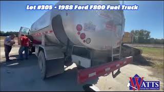 1988 FORD F800 FUEL TRUCK For Sale [upl. by Arihaz760]