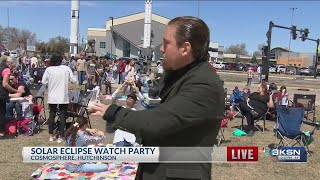 Hutchinson residents gather at the Kansas Cosmosphere to witness solar eclipse [upl. by Zosima]