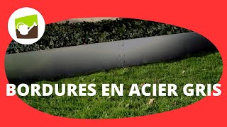 Comment poser des bordures de jardin en acier galvanisé [upl. by Akinet]