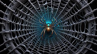 Spider Web Trippy Psychedelic animation 4K [upl. by Tabitha]