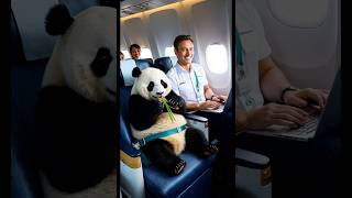 A touching and lovely story about a panda being taken care of on an airplane and in airport [upl. by Otirecul]