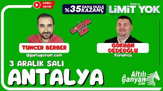 ANTALYA  Canlı Yayın  Bariyer Dibi  3 Aralık 2024 Salı atyarisi [upl. by Teillo831]