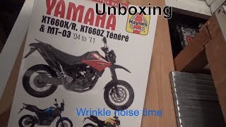 Yamaha XT660R Rebuild  Unboxing [upl. by Berlauda]