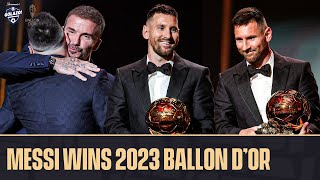 LIONEL MESSI WINS HIS 8TH BALLON D’OR 🐐  CBS Sports Golazo [upl. by Ilellan]