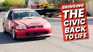 Cheap EK K Swap Journey K24Z EK Hatchback StreetTrack Car [upl. by Brackett]