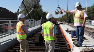 Traffic Staging Shoofly Railroad Tracks amp Aesthetic Features 1st Avenue Grade Separation Project [upl. by Eissak761]