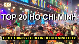 20 things to do in Ho Chi Minh city Vietnam  Vietnam Travel 2023 【🇻🇳4K】 [upl. by Leohcin]