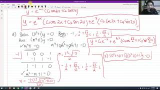 Auxiliary Equations with IMAGINARY ROOTS  Differential Equations  Engr Yu Jei Abat AbatAndChill [upl. by Recneps556]