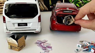 Peoples Most Preferred Cars and Luxury Minibuses for Daily Use  MercedesBenz Toyota Diecast Cars [upl. by Atonsah737]