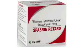 SPASRIN RETARD Capsule Mebeverine Hydrochloride Prolonged Release Capsules 200mg [upl. by Lamar352]