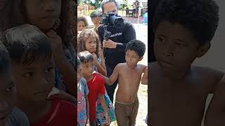 Aeta children learning about plastic recyclingin Subic bay Philippines PreciousPlasticHQ [upl. by Ahsitahs112]