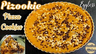 Pizookie  Eggless Pizookie  Pizookie Recipe  Eggless Chocolate Chunk Recipe Pizza Cookie Dessert [upl. by Haniraz607]