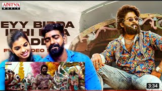 EYY BIDDA IDHI NAA ADDA VIDEO  Pushpa Songs  Allu Arjun Rashmika  DSP Nakash Aziz  REACTION [upl. by Dorr]