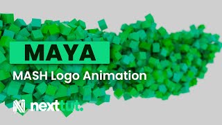 MAYA TUTORIAL  MASH Logo Animation [upl. by Joli257]