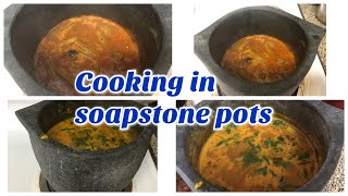 Cooking in soapstone cookware  sambar  vatha kuzhambu  maa kalchatti [upl. by Melia]