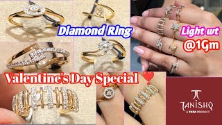 💥Tanishq Gold Diamond Ring Start Only 20000 Valentines Day ❣️ Tanishq Jewellery valentinesday [upl. by Tterrej855]