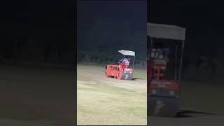 The groundsman rolling the wicket [upl. by Ollopa]