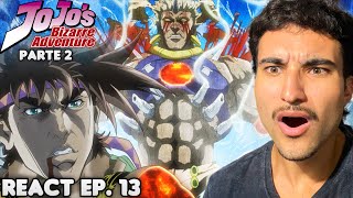 QUE ANIME BIZARRO JOJO VS WHAM React JoJos Bizarre Adventure Parte 2 EP 13 [upl. by Greeley432]