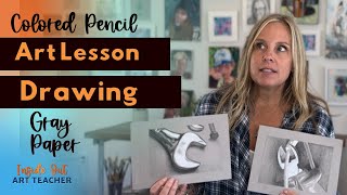 How to Create High Contrast Drawing Easy Tutorial  High School Art Lesson [upl. by Yellah]