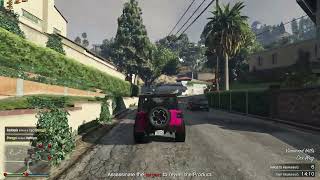 Driving With Pink Jeep  Grand Theft Auto V [upl. by Stempien115]