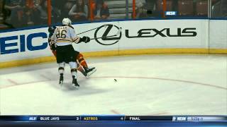 Kevan Miller drills Brandon Pirri 3914 [upl. by Ahsiniuq]