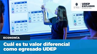 ¿Cuál es el valor diferencial de un egresado UDEP  Charla Virtual de Economía [upl. by Garrik]