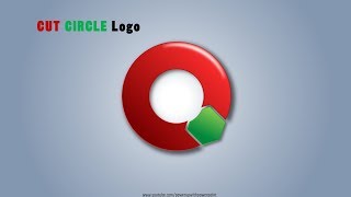 20Create CUT Circle Logo in PowerPointPowerpoint PresentationGraphic DesignFree Template [upl. by Refanej383]