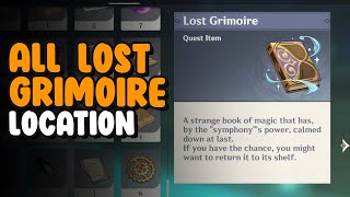 All Lost Grimoire Location  Genshin Impact [upl. by Narah]