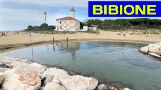 Bibione Italy  Cycling from Lighthouse to Beach Center [upl. by Annah146]