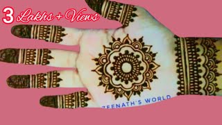 mehandi ka design video  hath mein Mehandi lagane ka tarika मेहंदी लगाने का तरीका Zeenaths world [upl. by Elletsyrk]