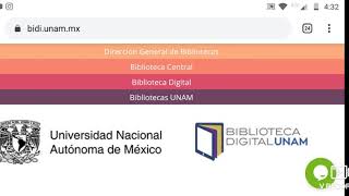 Cómo acceder a la biblioteca digital de la unam [upl. by Lipman]