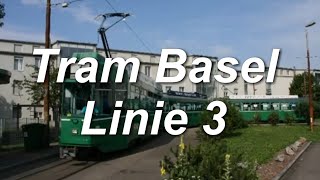 Video Straßenbahnlinie 3 der Basler VerkehrsBetriebe BVB im Jahr 2012 [upl. by Geirk]