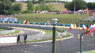 5 minutes  Formula 1 2012 Hungaroring from Grandstand Silver 6 [upl. by Katt462]