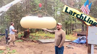 500 GALLON PROPANE TANK INSTALLATION [upl. by Nytnerb]