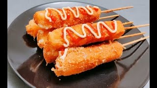 Super Easy Mozzarella Corn Dog Recipe  Easy Recipes  viral cooking food [upl. by Kreegar]