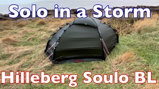 Solo Storm Camp In My New Hilleberg Soulo Black Label [upl. by Laryssa659]