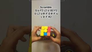 3x3 World Record Scramble rubikscube cubing challenge wca maxpark [upl. by Etna]