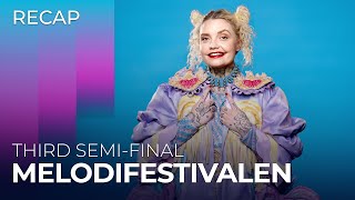 Melodifestivalen 2024 Sweden  Third SemiFinal  RECAP [upl. by Madalyn]