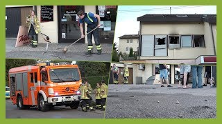 EINSATZKRÄFTE MIT STEINEN amp GEGENSTÄNDEN BEWORFEN  Feuerwehr Murrhardt löscht Brand Festnahme E [upl. by Olegnaed796]