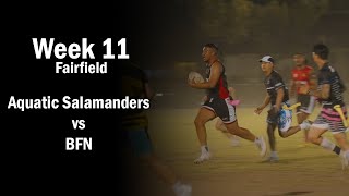 Aquatic Salamanders vs BFN  Fairfield Wednesday Oztag MIXED Div 3  Week 11 [upl. by Ragg]